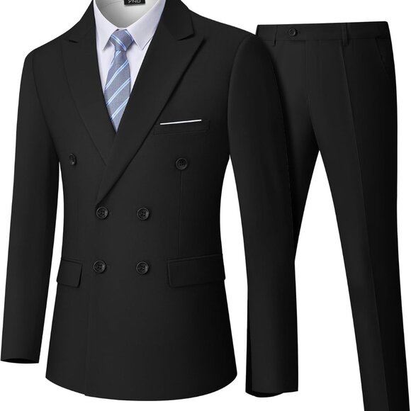 Elegant Men's 3 Piece Suit Set with Stretch Fabric - Ideal for Weddings & More - Picture 1 of 7